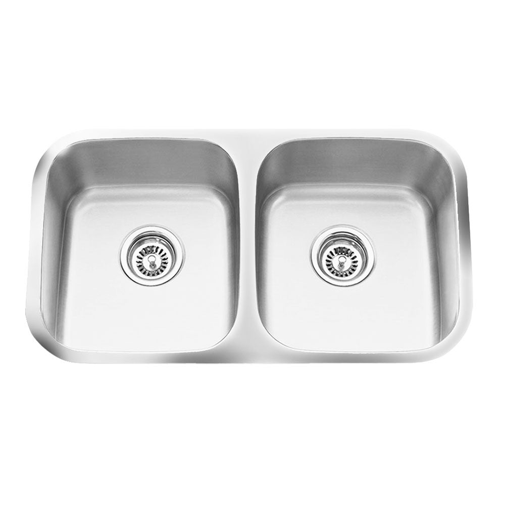 Q Ek 16 Gauge Double Equal Bowl Stainless Steel Sink