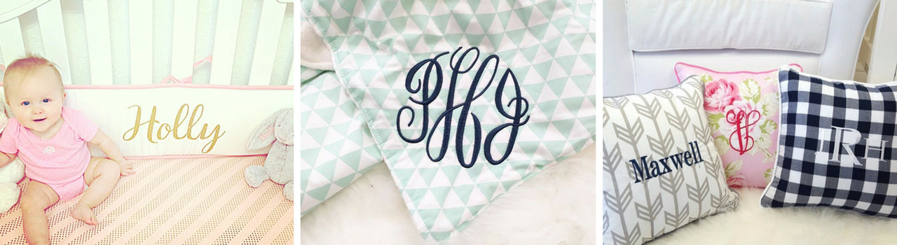 personalized crib blanket