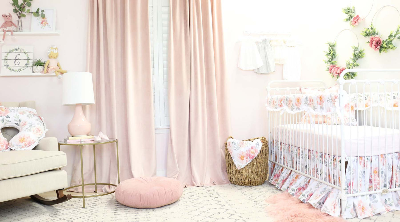 elegant baby girl nursery