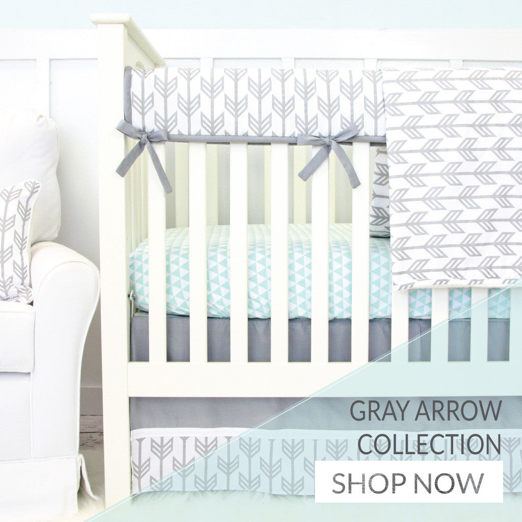 baby girl arrow crib bedding