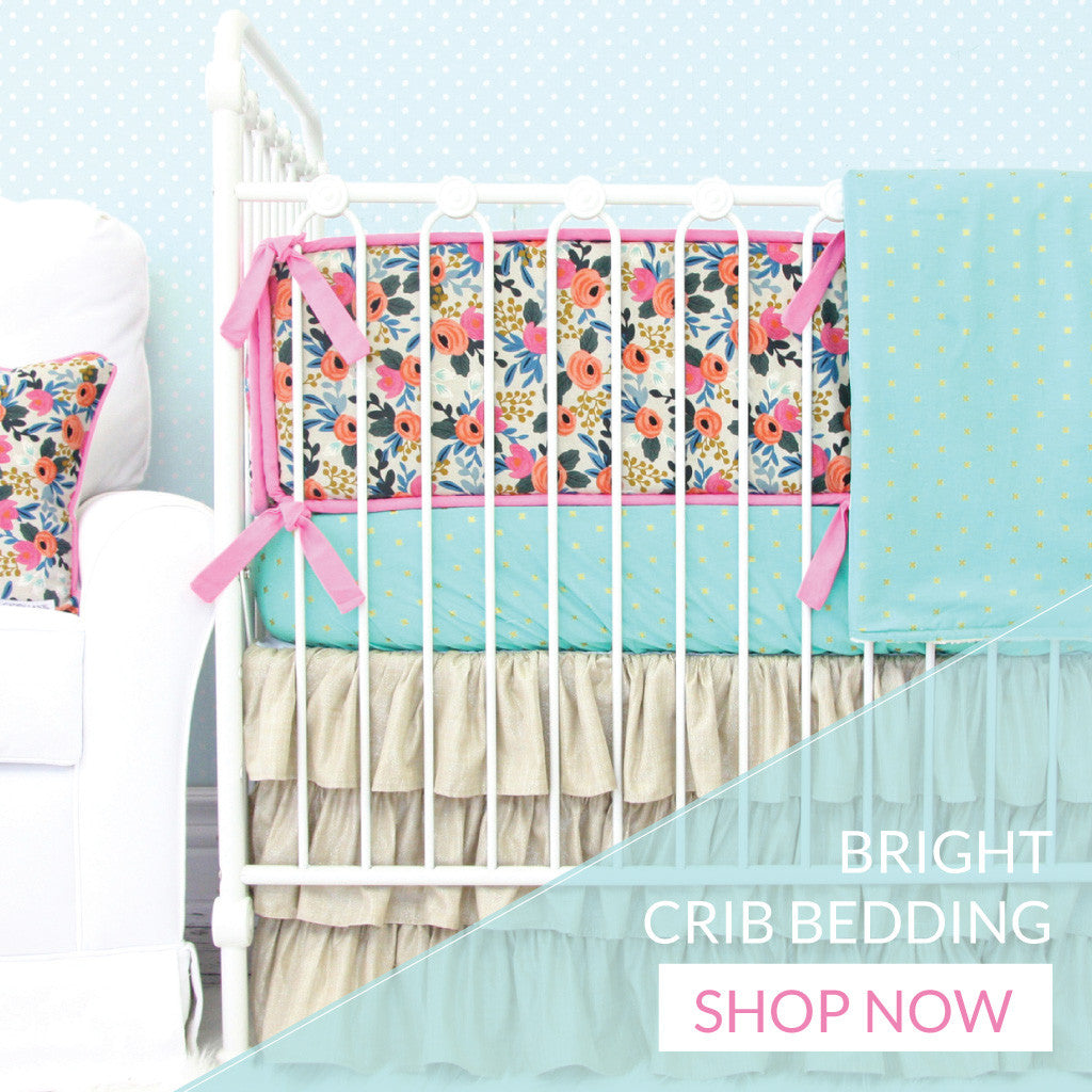 colorful crib bedding