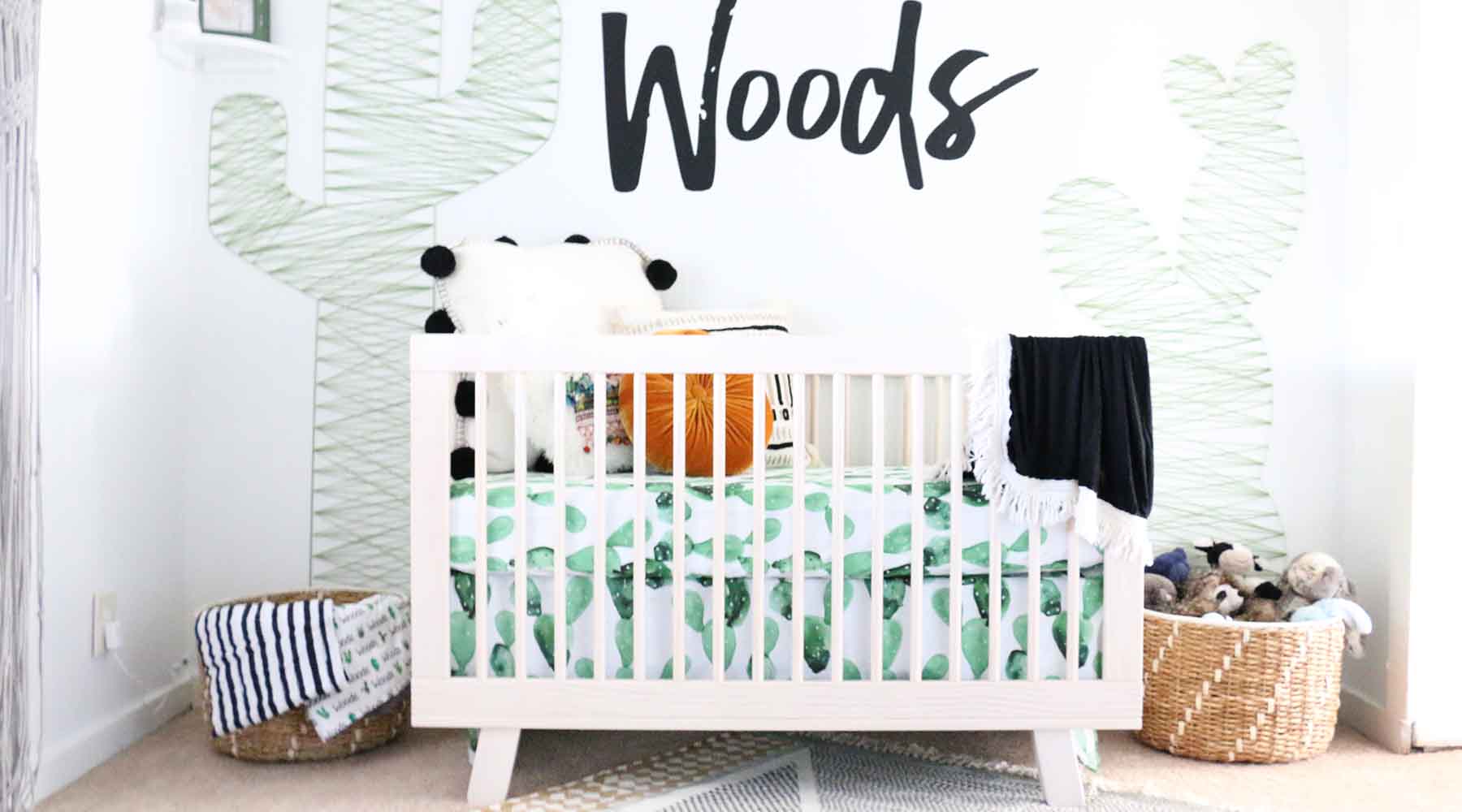 cactus crib bedding boy