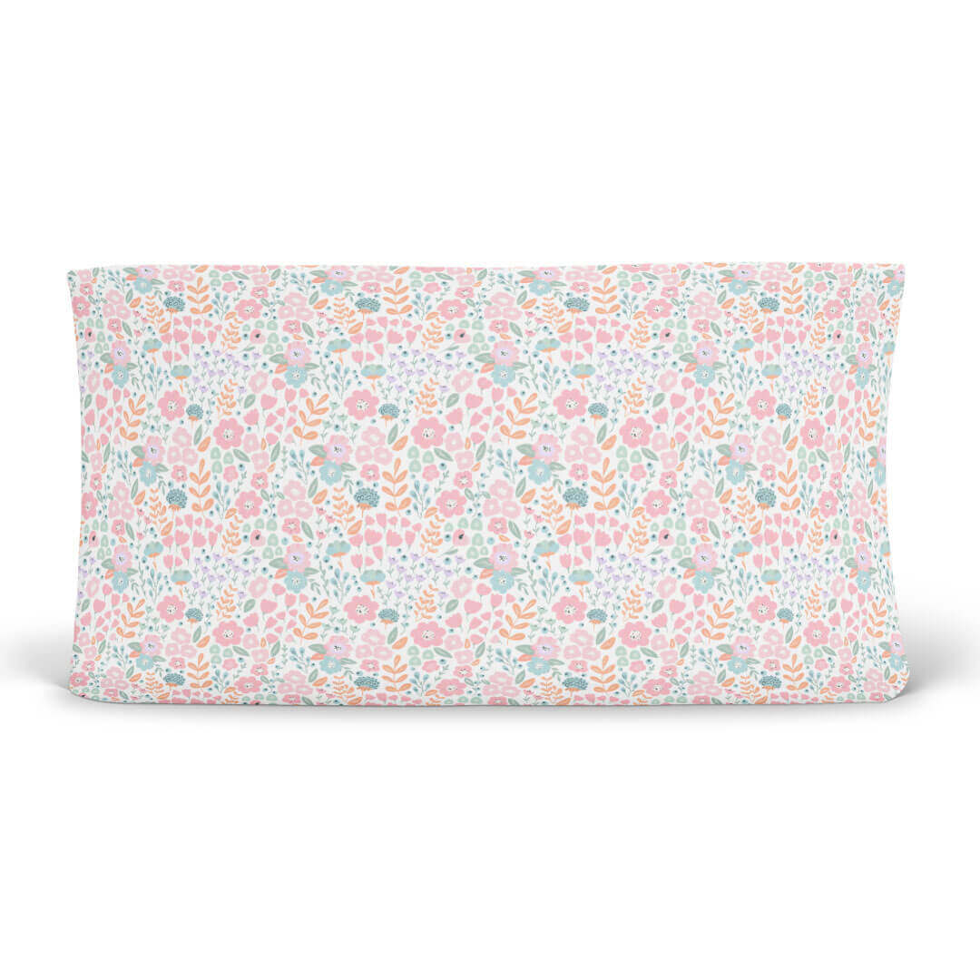 Image of Willow's Whimsy Floral Changing Pad Cover