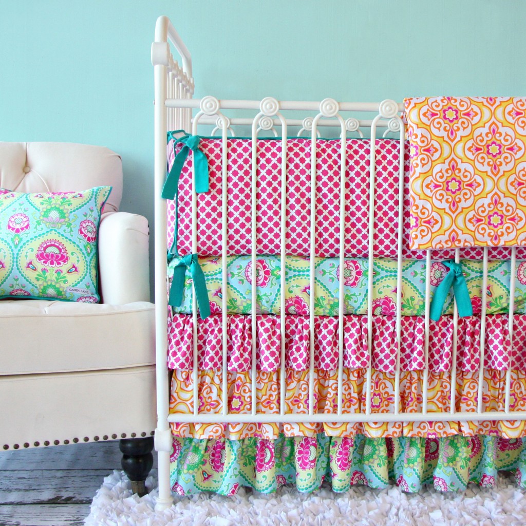 Bright Colored Baby Bedding to Liven Up 