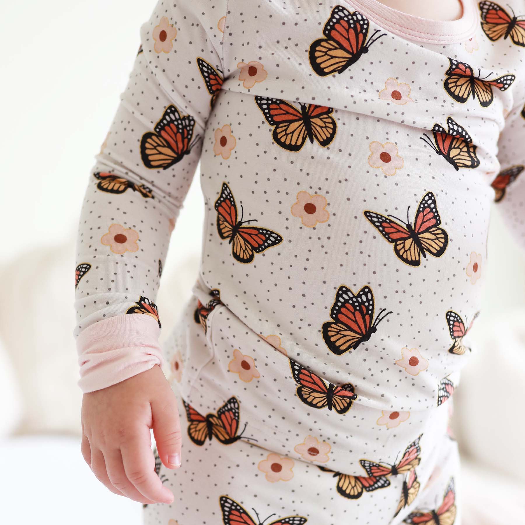 Image of Butterfly Kisses Two Piece Pajama Set