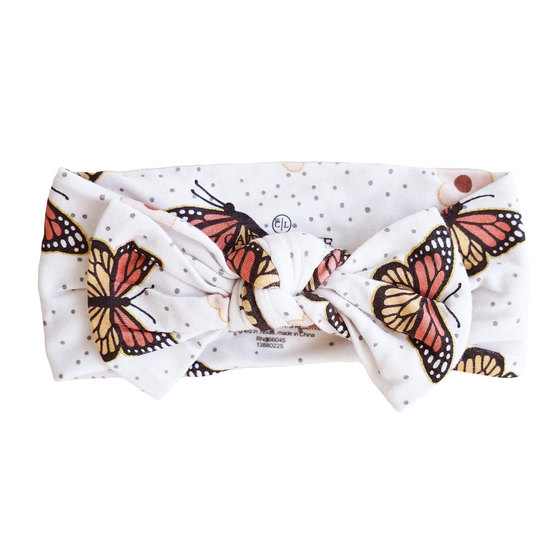 Image of Butterfly Kisses Knit Large Bow Headwrap