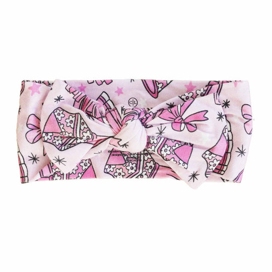Cheer Squad Knit Large Bow Headwrap Image 1