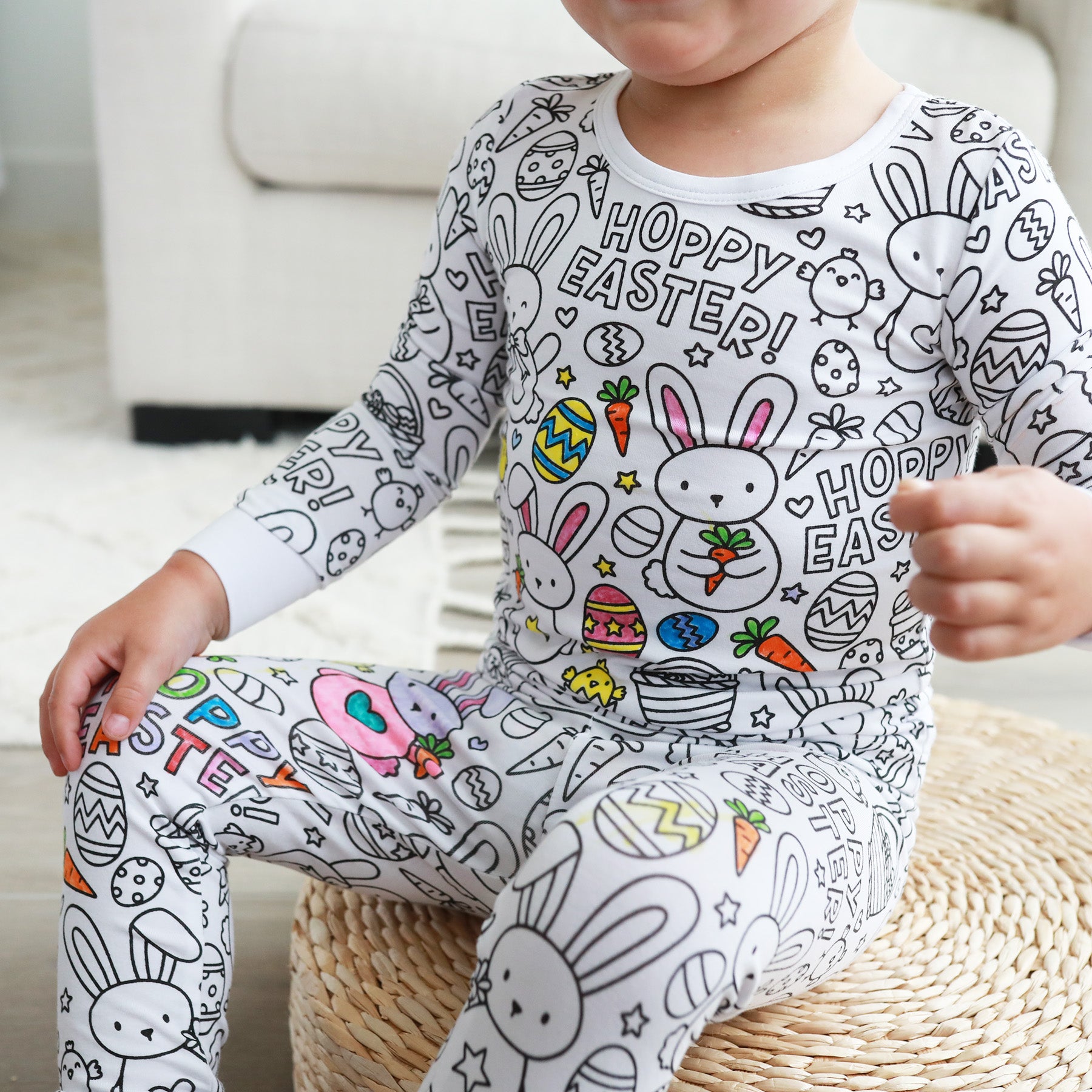 Image of Color Me Pajama™ Two Piece Set | Hoppy Easter