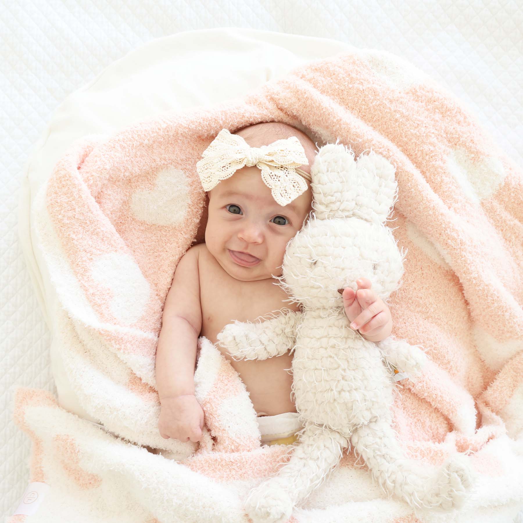 Image of CuddleLane™ Luxe Blankets | Pearl Hearts