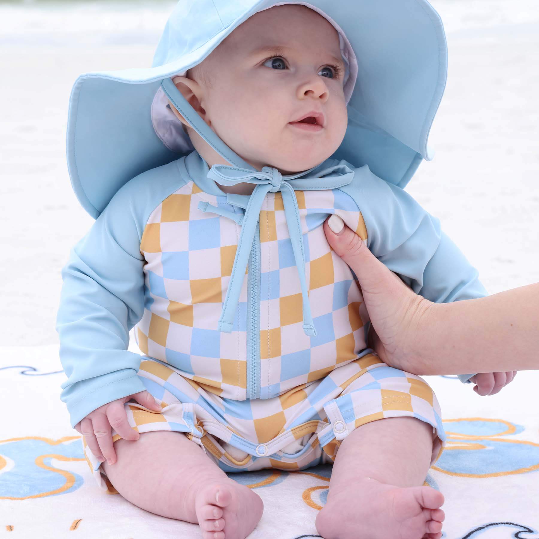 Image of Long Sleeve Rash Guard Swim Romper Shortie | Sun's Out*