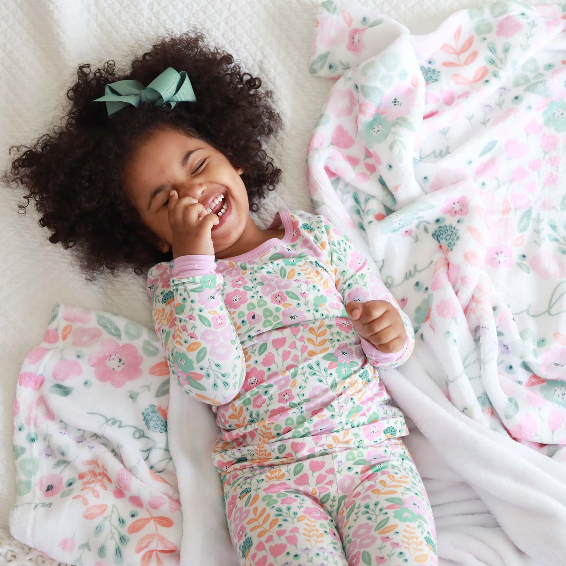Image of Willow's Whimsy Floral Two Piece Pajama Set