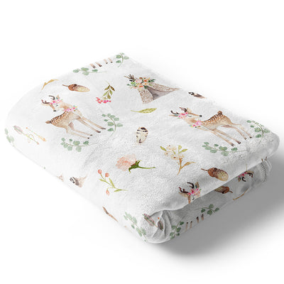 woodland deer baby bedding