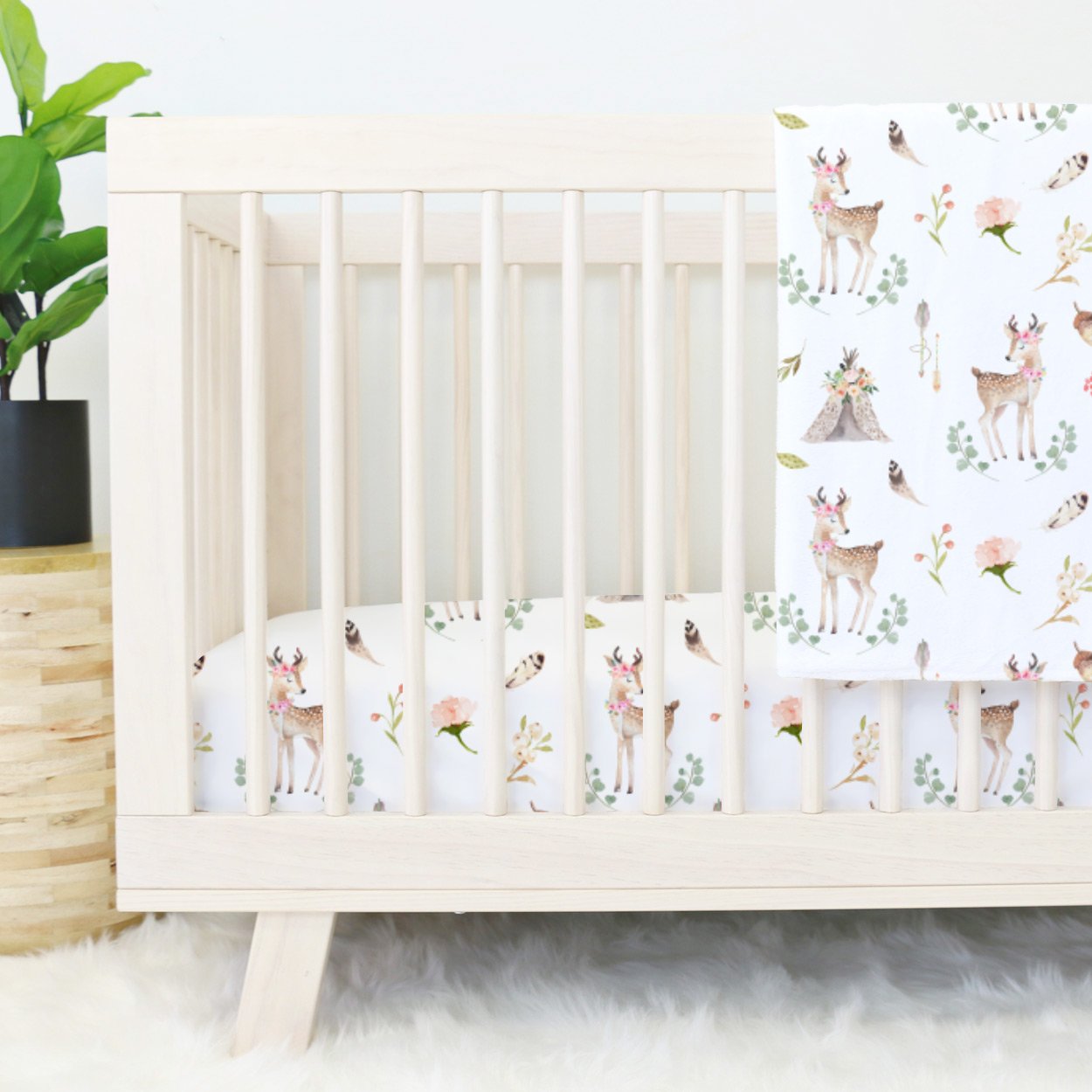 deer nursery bedding decor