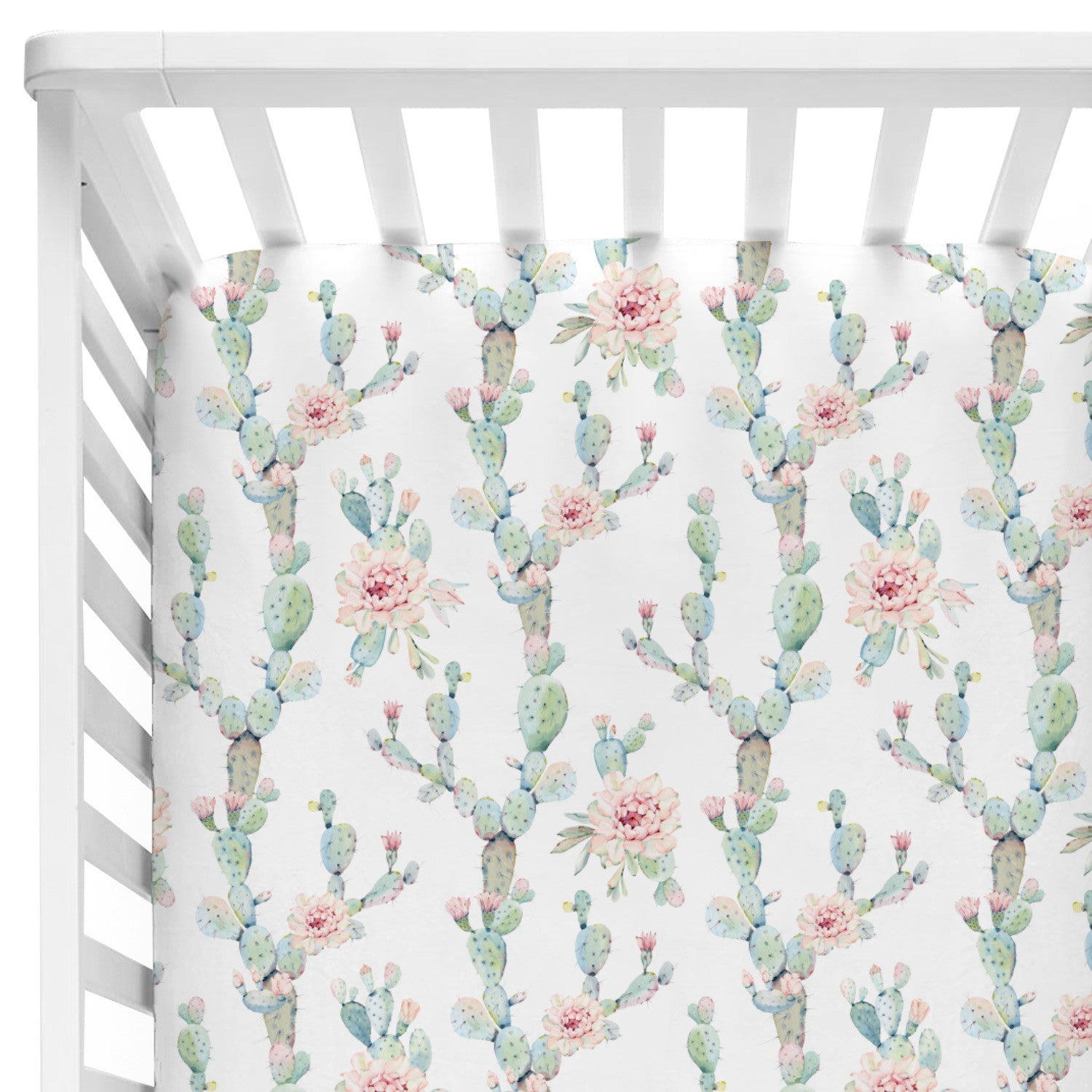 fitted crib sheets girl