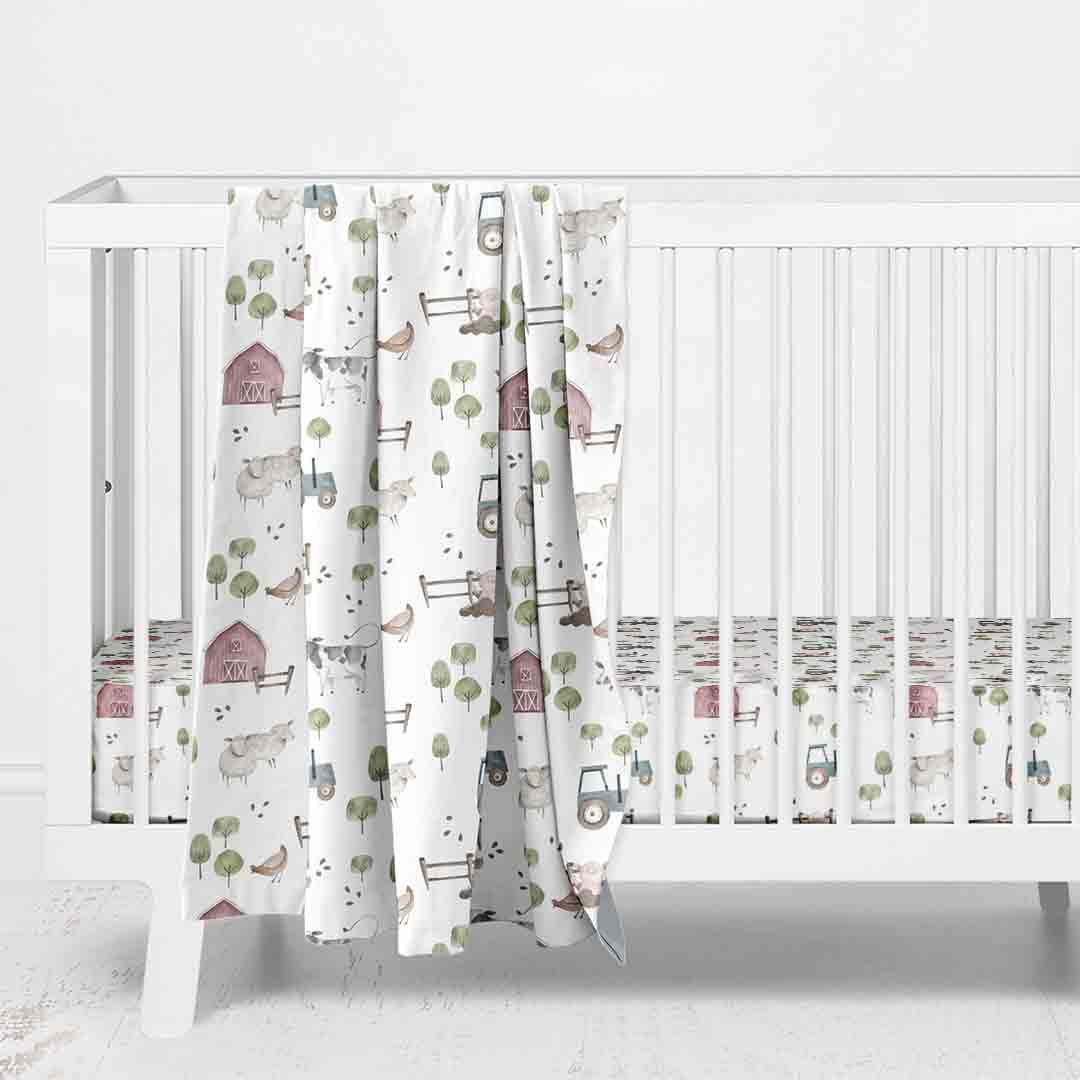 pig crib bedding