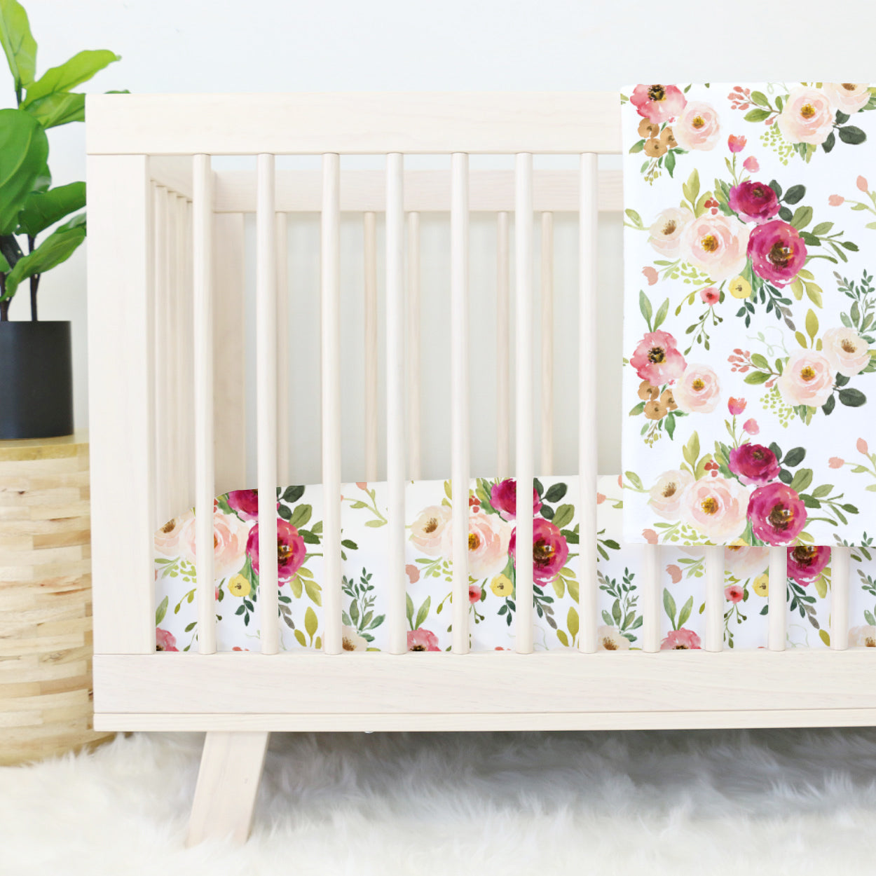 pink crib sets