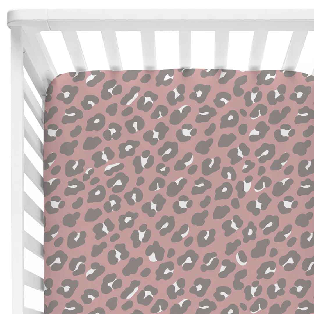 leopard crib sheet
