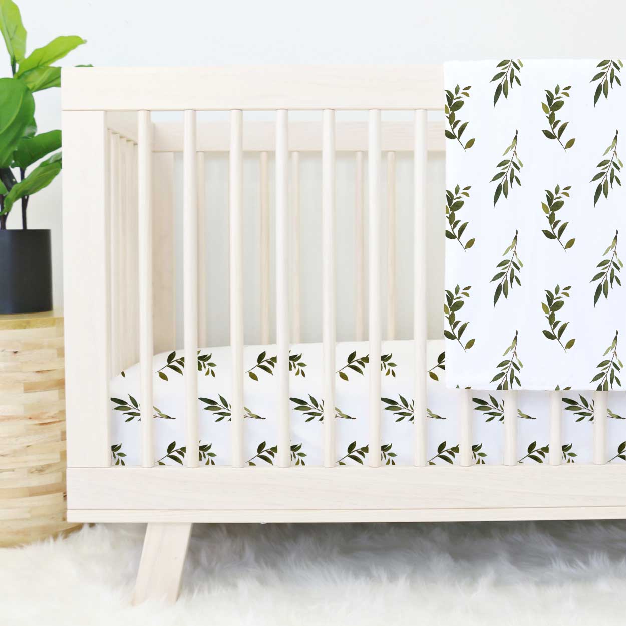 blue and grey elephant nursery