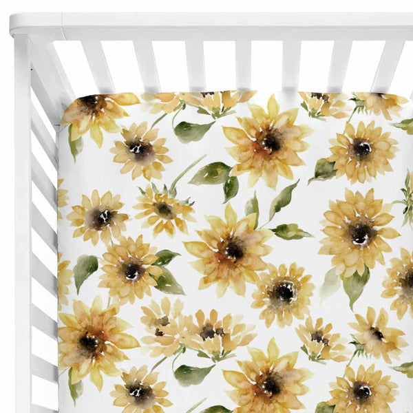 sunflower crib bedding