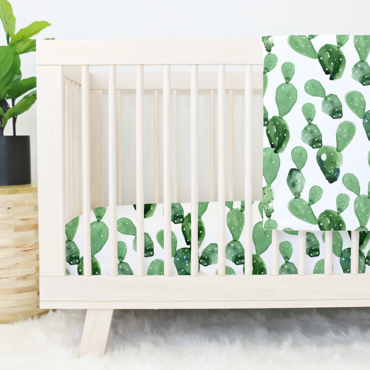 cactus crib bedding