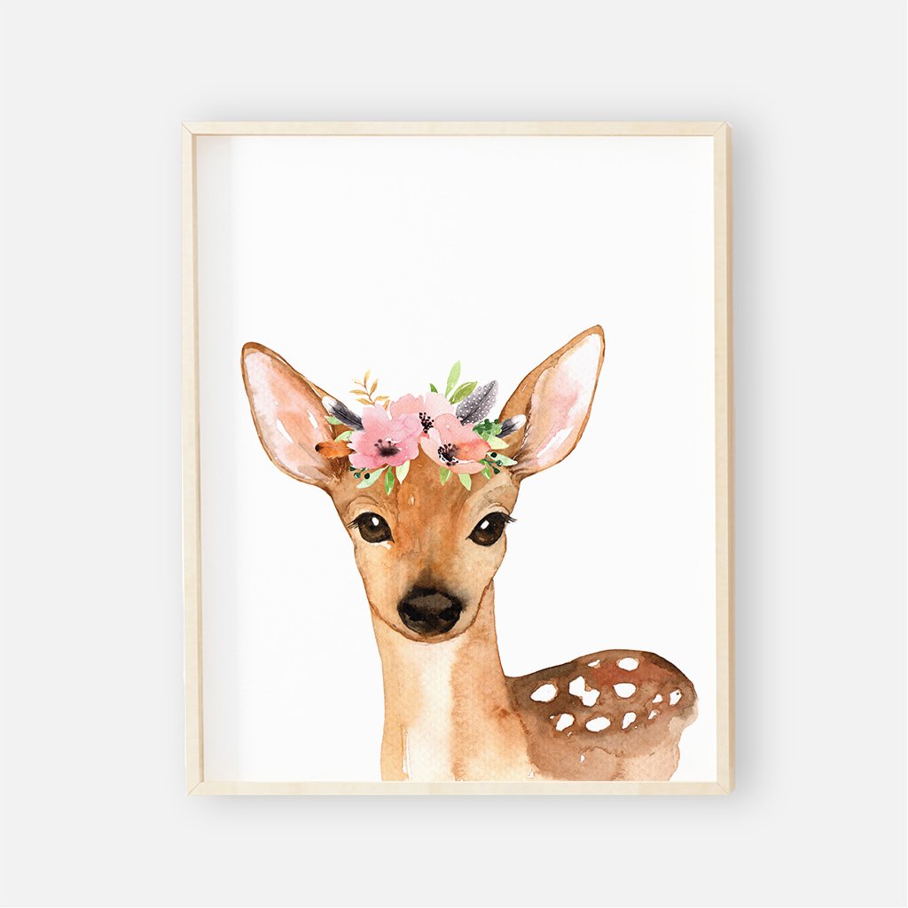 deer nursery art