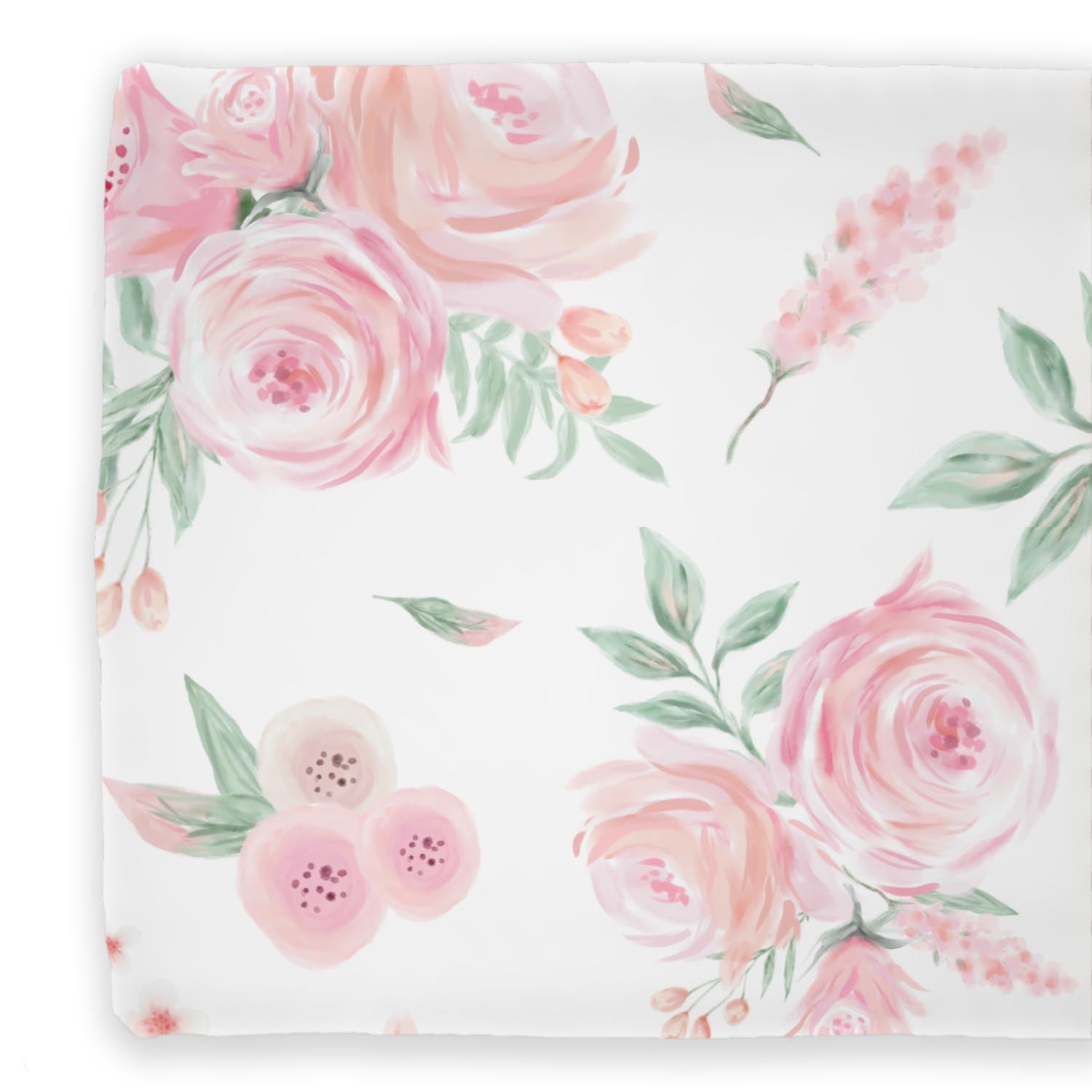 Blush Rose- Changing Pad Cover