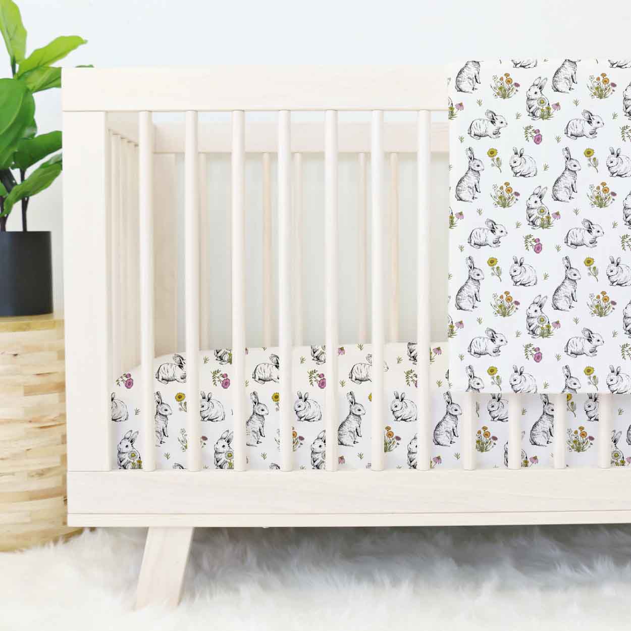 bunny baby bedding