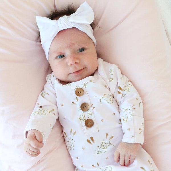 Shop All Newborn Knotted Gowns | Caden Lane