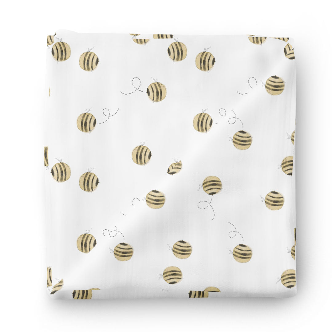 Honey's Bees Oversized Swaddle Blanket