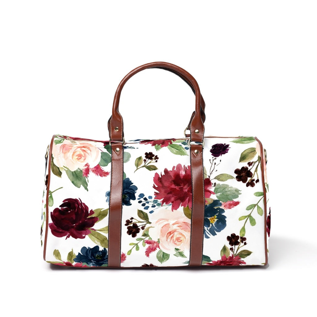 floral overnight bag