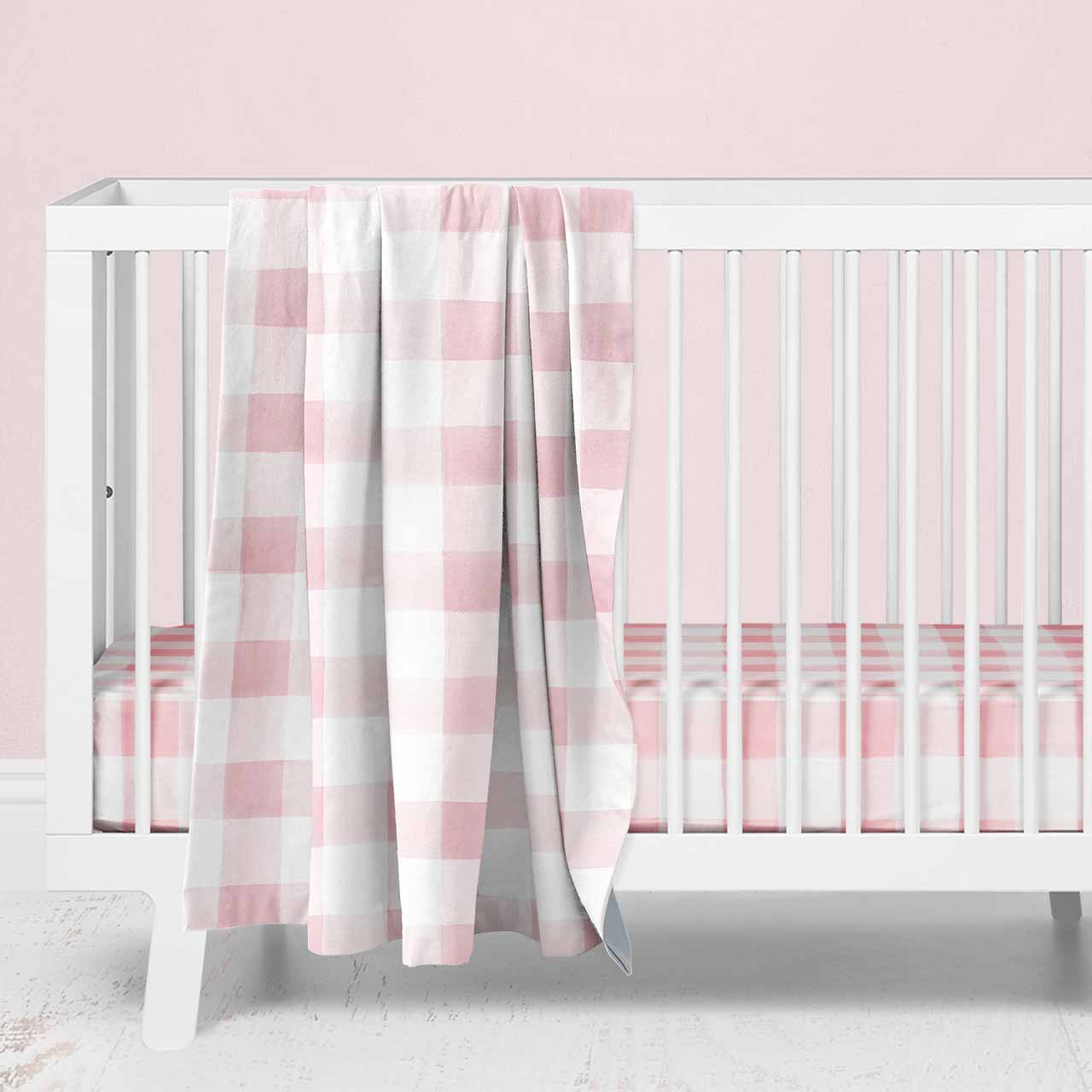 plaid crib bedding