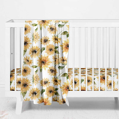 sunflower baby bedding