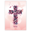 Pink Butterfly Cross (Planner)