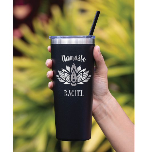 20 oz Personalized Yoga Tumbler - Laser Engraved – Avito