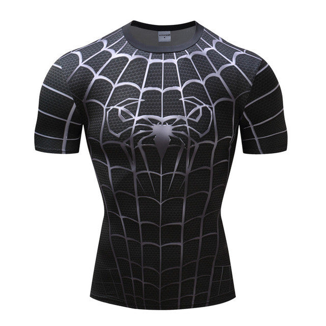 Spiderman Compression Shirt | Bodybuilding t shirts, Compression t ...