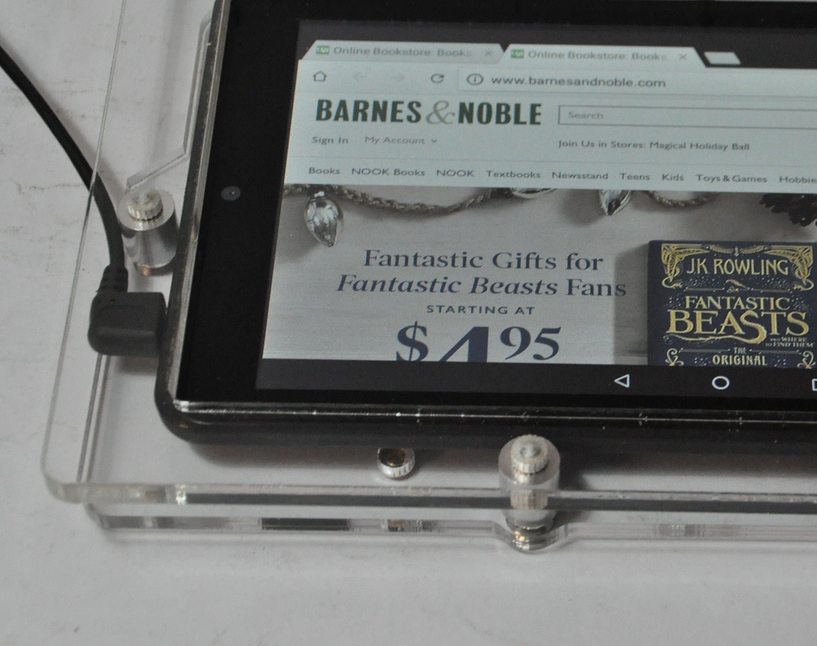 Barnes Noble Nook 7 Tablet Security Anti Theft Acrylic Security