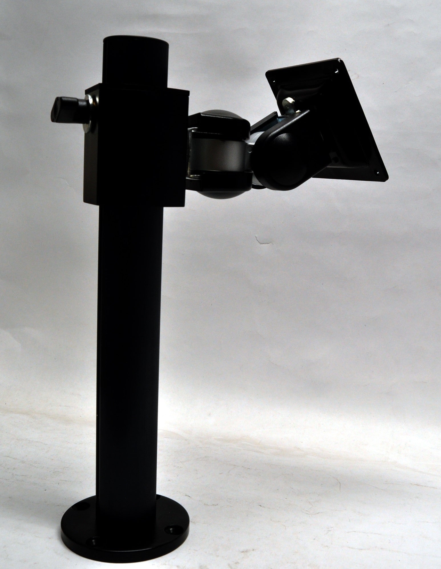 Black Pole Desktop Stand for VESA 75mm Mount - TABCARE