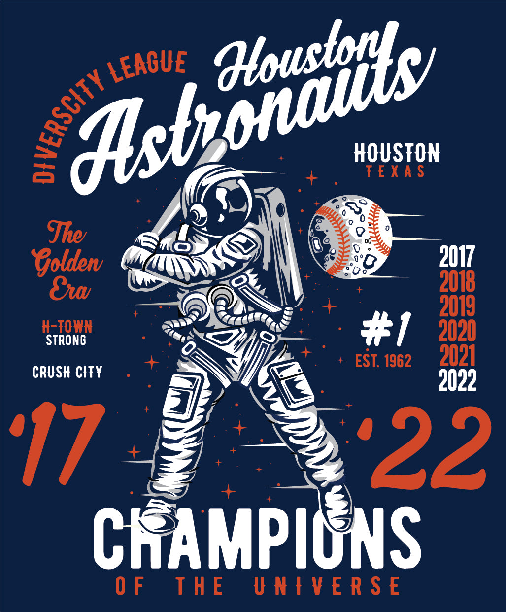 Houston Astros Astronaut 1962 T-Shirt Unisex Sweatshirt Hoodie