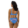 H-Town Luv Ya Blue High-Waisted Bikini