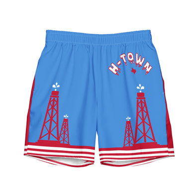 H-Town Luv Ya Blue Men's Swim Trunks