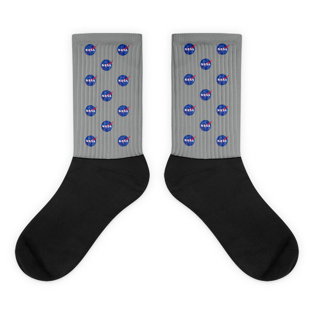 NASA Meatball Patterned Socks (silver) – Diverscity Clothing Co.,LLC