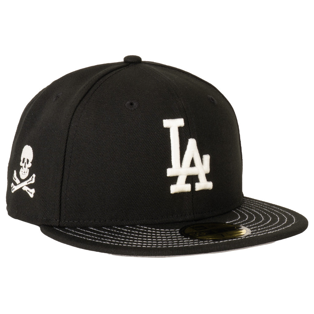 MLB Los Angeles Dodgers New Era Jolly Roger 59FIFTY Fitted Hat - Black