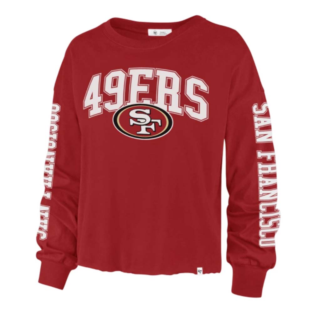 NFL San Francisco 49ers Women's '47 Parkway LS Tee - Red