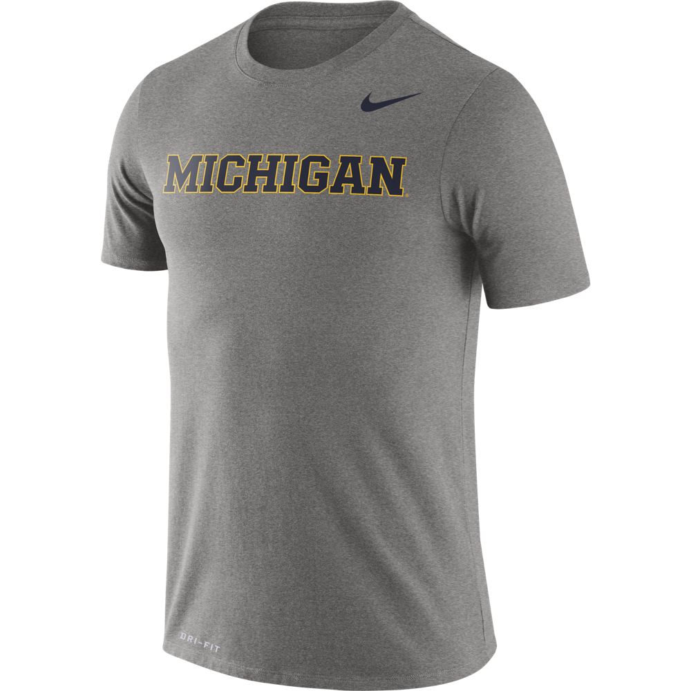 NCAA Michigan Wolverines Nike Legend Wordmark Tee