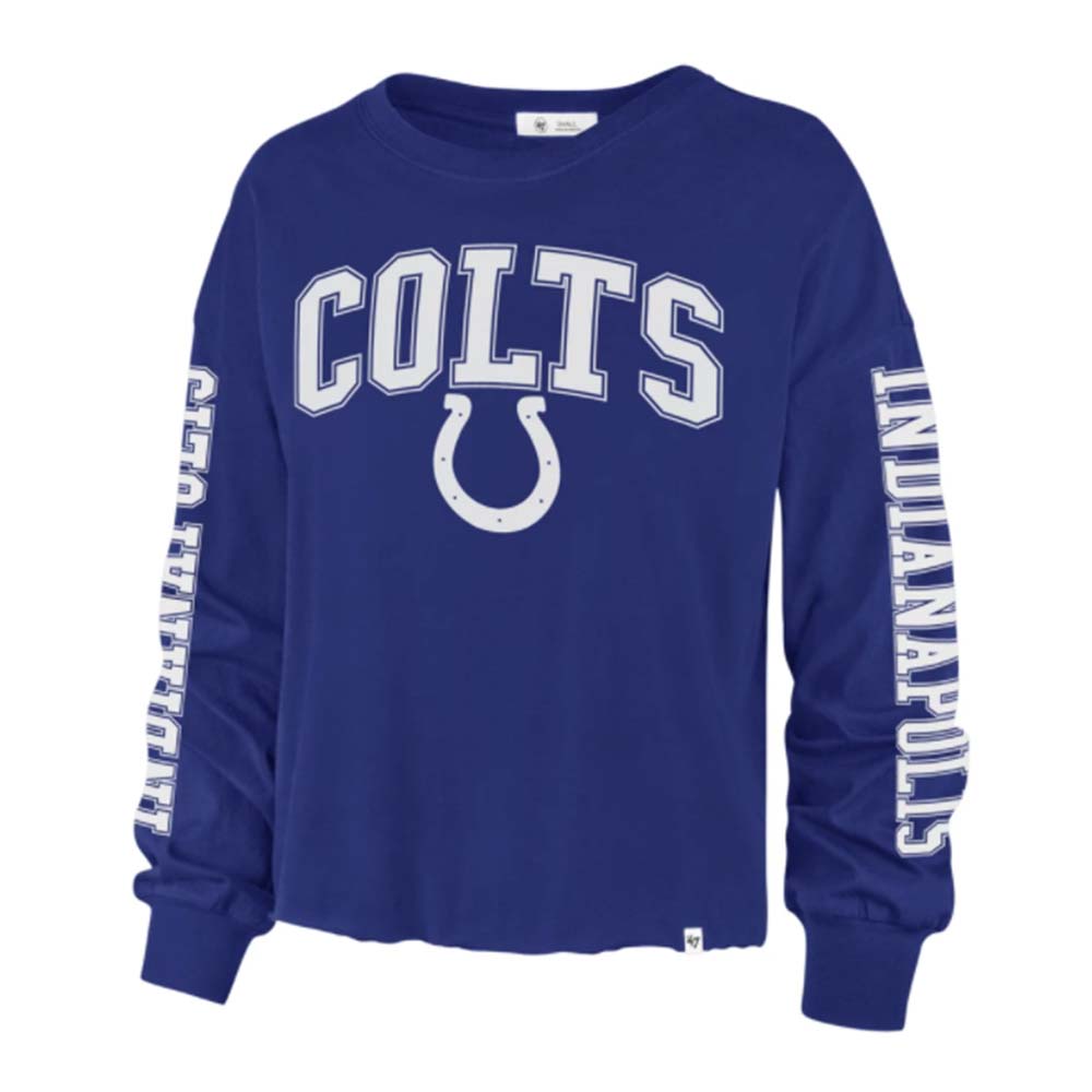 NFL Indianapolis Colts Women's '47 Parkway LS Tee - Blue