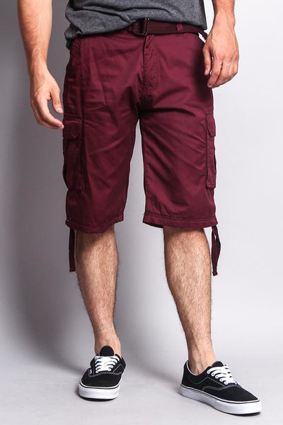 maroon cargo shorts