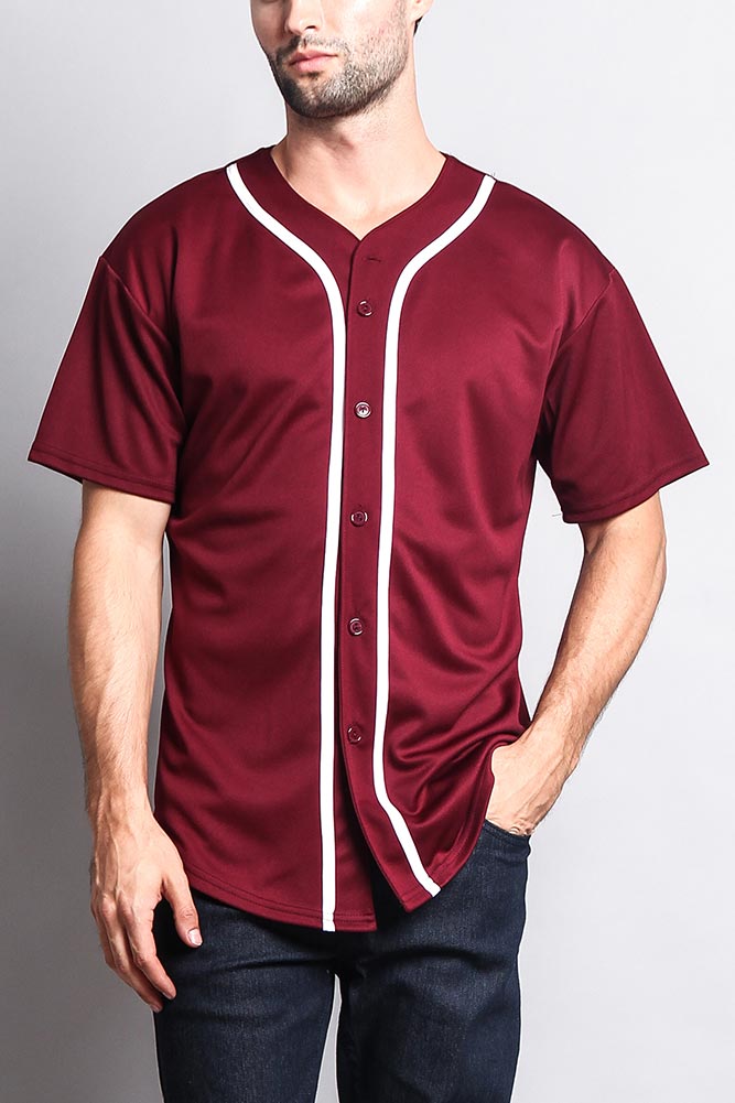 customize baseball button up shirts