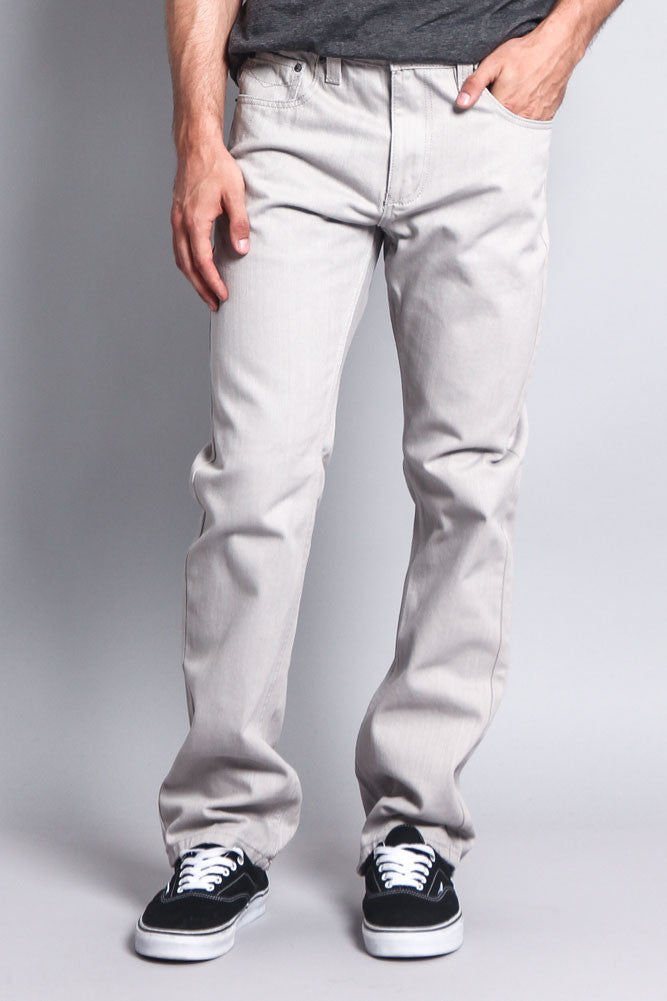light grey jeans mens outfit