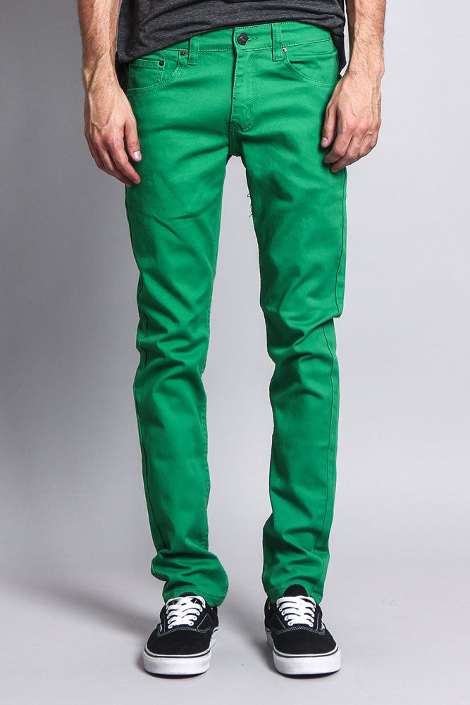 Skinny Fit Colored Jeans (Kelly Green 