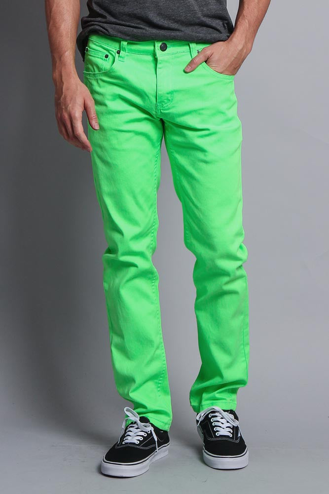 Skinny Fit Colored Jeans (Neon Green 